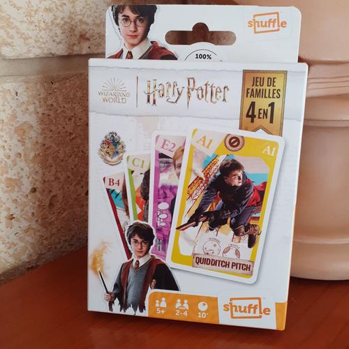 Harry Potter:Jeu Cartes 4 En 1(Jeu De Familles,Bataille, Paires Et Jeu D'action)