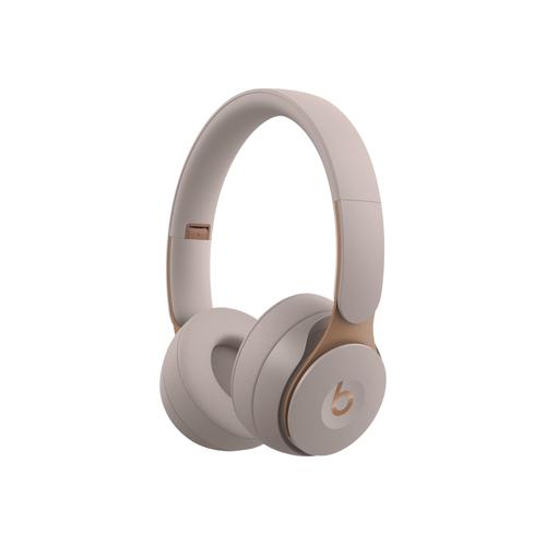 Beats Solo Pro - Écouteurs avec micro - sur-oreille - Bluetooth - sans fil - Suppresseur de bruit actif - gris