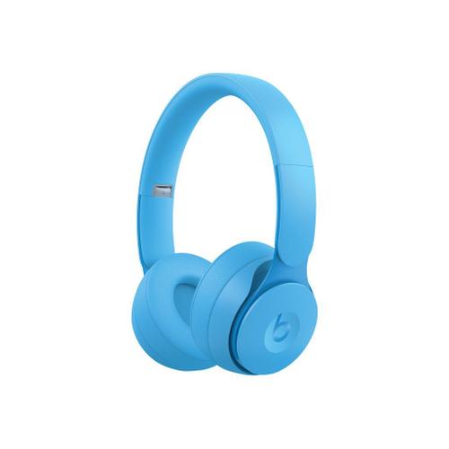 Beats Solo Pro - Collection More Matte - écouteurs avec micro - sur-oreille - Bluetooth - sans fil - Suppresseur de bruit actif - bleu clair