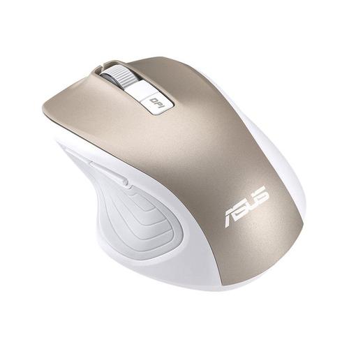 ASUS MW202 - Souris - optique - 6 boutons - sans fil - 2.4 GHz - récepteur sans fil USB - gold