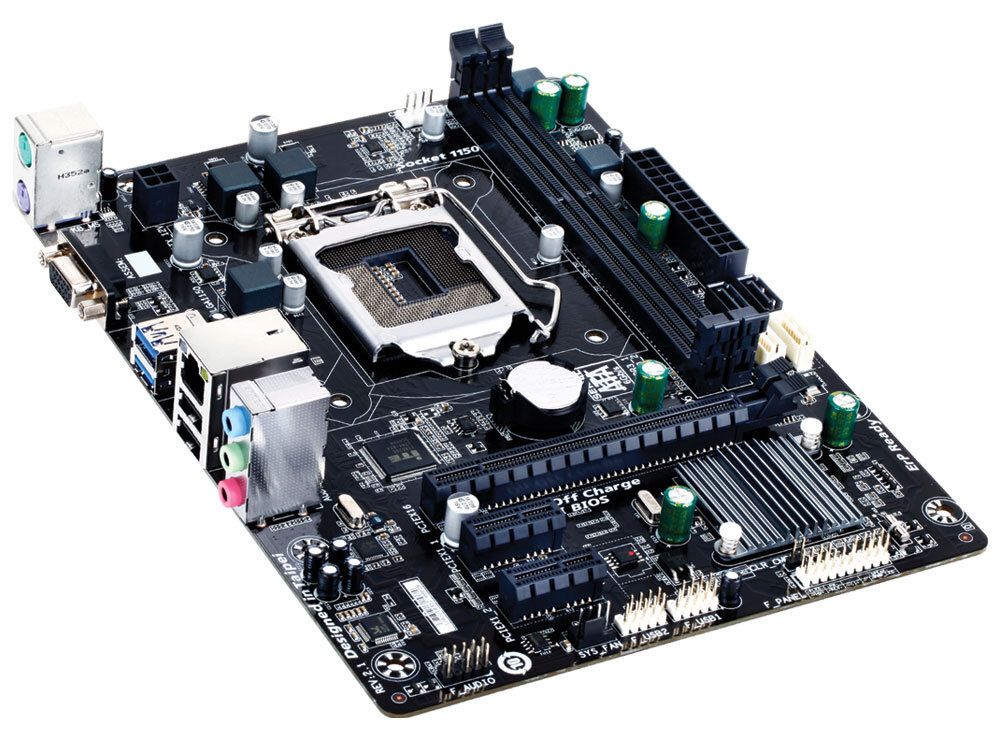 GIGABYTE GA-H81M-S1 LGA 1150 Intel H81 SATA 6 Gb/s USB 3.0 M... - 3