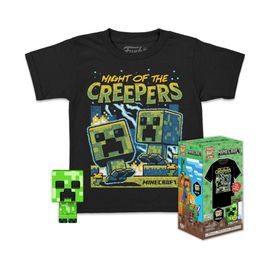 Pocket Pop! & Tee - Minecraft - Blue Creeper - Taille Xl