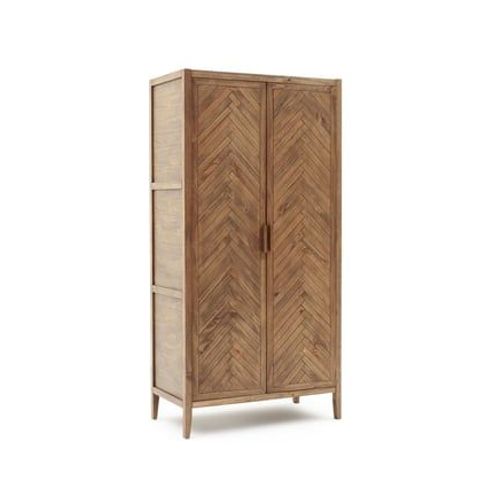 La Redoute Intérieurs - Armoire 2 Portes En Pin Massif Nottingham - Marron