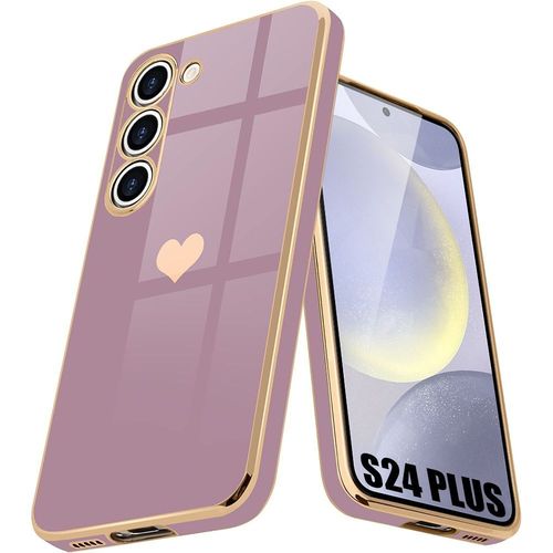 Coque Pour Samsung Galaxy S24 Plus (S24+) Motif CUr Silicone Souple Luxe Violet - E.F.Connection