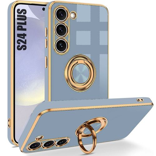 Coque Silicone Pour Samsung Galaxy S24 Plus (S24+), Antichoc Tpu Anti-Rayure Elégant Bleu - E.F.Connection