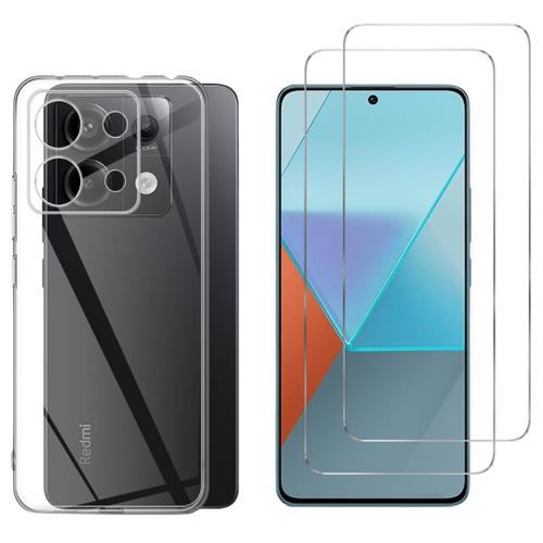 Coque Pour Xiaomi Redmi Note 13 Pro 5g Et 2 Verres Trempé Film Protection Ecran Phonillico®