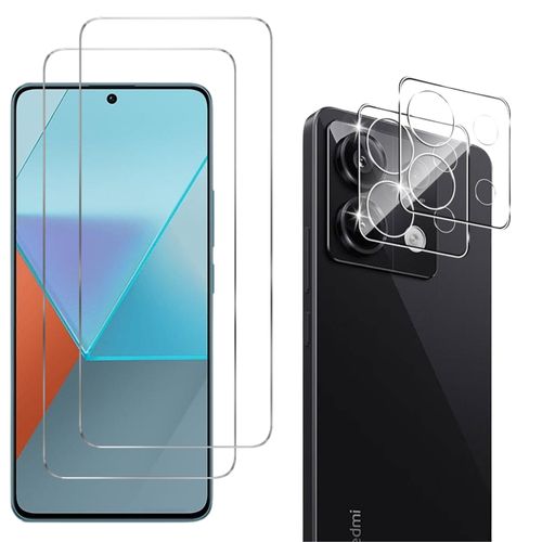 Verre Trempé Pour Xiaomi Redmi Note 13 Pro 5g Et Protection Caméra [Pack 2] Film Vitre Protection Phonillico®