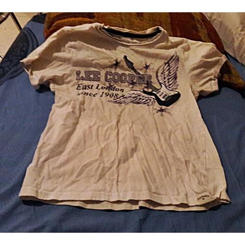 Tshirt Lee Cooper Blanc Ailes Taille 12 Ans ..