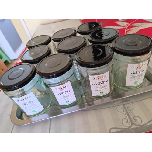 Lot De 20 Pots À Confiture En Verre