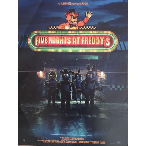 Five Nights At Freddy's - Affiche Originale De Cinéma - Format 40x60 Cm - Un Film De Emma Tammi Avec Josh Hutcherson, Piper Rubio, Elizabeth Lail, Matthew Lillard - Année 2023