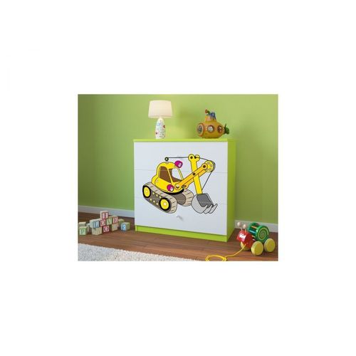 Commode Babydreams Verte Excavatrice