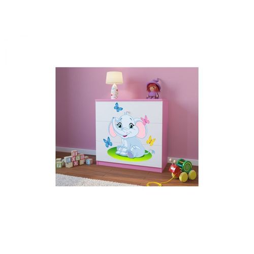 Commode Babydreams Éléphant Rose