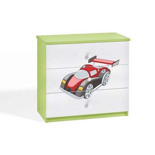 Commode Voiture De Course Verte Babydreams