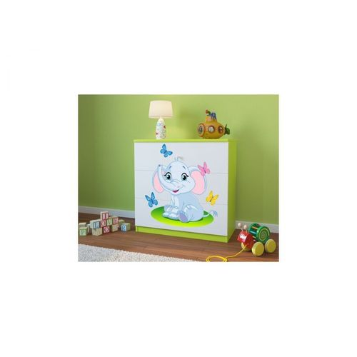 Commode Babydreams Éléphant Vert