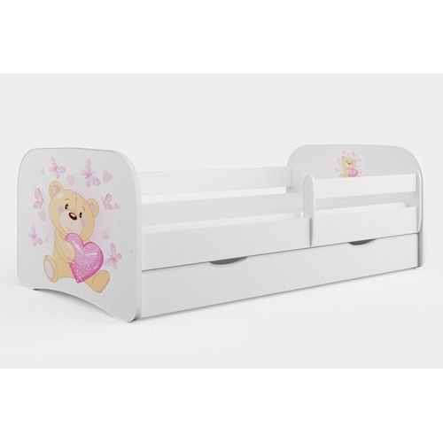 Lit Babydreams, Nounours Blanc, Papillons Sans Tiroir, Sans Matelas 160/80