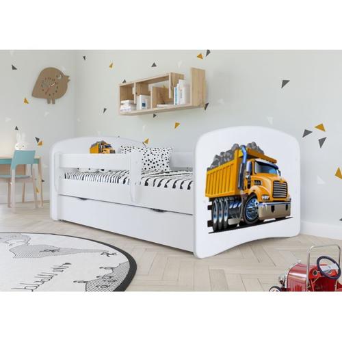 Lit Babydreams Camion Rose Sans Tiroir Sans Matelas 140/70