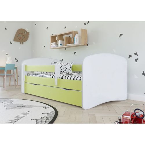 Lit Babydreams Vert Sans Motif Avec Un Tiroir Sans Matelas 180/80