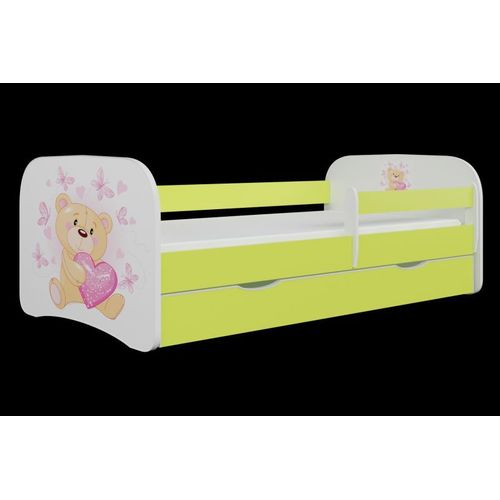 Lit Babydreams, Vert, Papillons Avec Un Tiroir Matelas 160/80