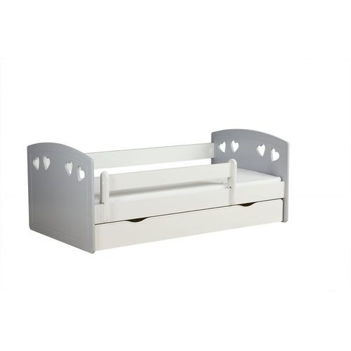 Lit Julia Mix Gris Sans Tiroir, Sans Matelas 140/80