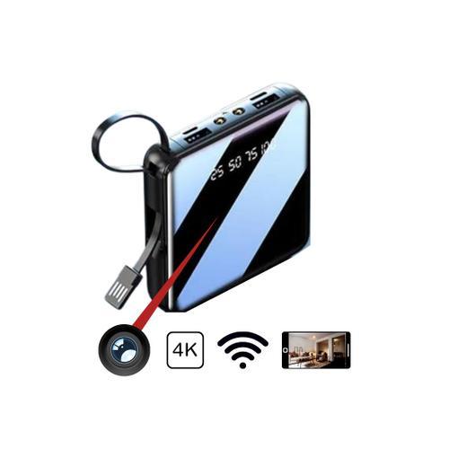 Batterie portable Caméra Espion 4k Wifi 10000 mAh