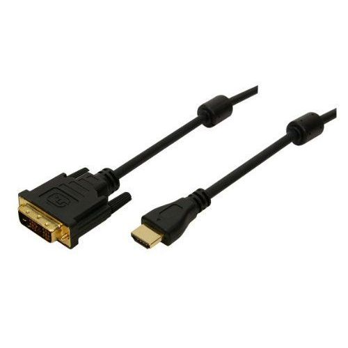 LogiLink CH0004 Câble HDMI en ferrite core vers DVI Mâle/Mâle 2 m Noir
