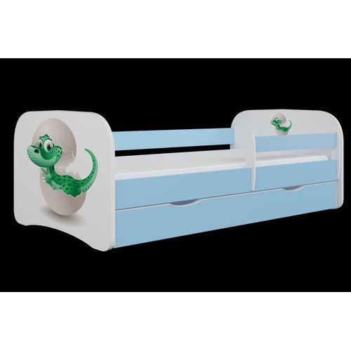 Lit Babydreams Petit Dinosaure Bleu Sans Tiroir Sans Matelas 140/70