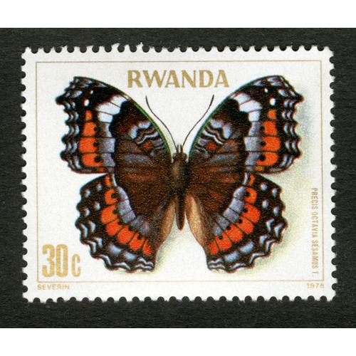 Timbre Non Oblitéré Rwanda, Precis Octavia Sesamus T, 1976, 30 C