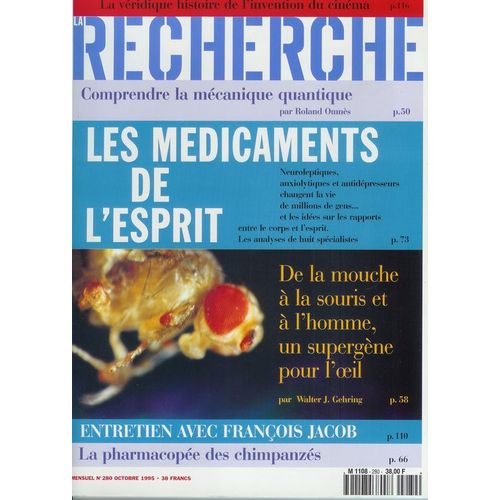 La Recherche  N° 280 : Les Medicaments De L'esprit, La Véridique Histoire De L'invention Du Cinema, Comprendre La Mécanique Quantique, ...