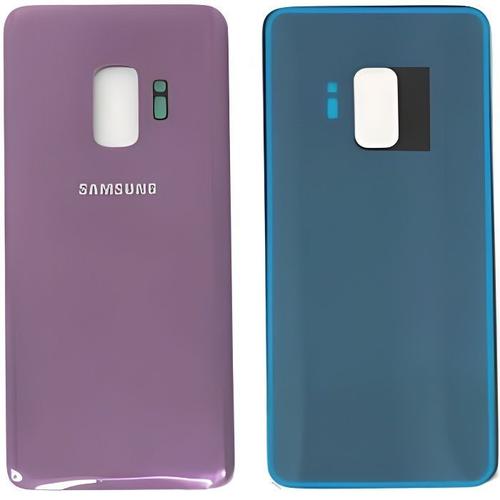 Vitre Arrière Samsung Galaxy S9 Violet Cache Batterie Adhésif Logo Ce