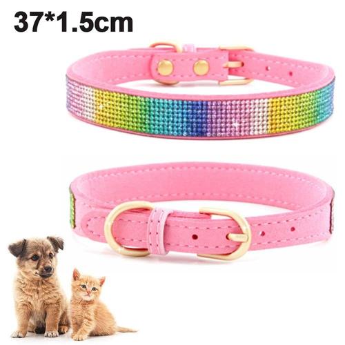 Collier De Chien Fille Pour Chiens De Taille Moyenne, Nylon Scintillant Mignon, Collier De Chien Rose Pour Grands Petits Chiens, Collier De Chien Femelle Avec Boucle À Dégagement Rapide, Collier Souple Pour Animal De Compagnie