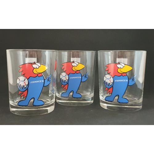 Lot De 3 Verres À Whisky - Coupe Du Monde France 1998 - World Cup 98