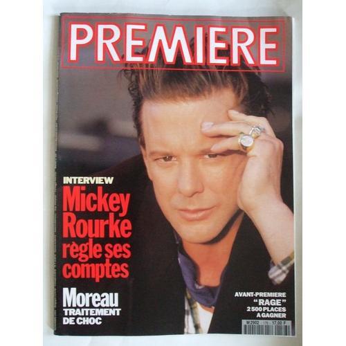 Premiere N° 176 : Interview   Mickey  Rourke  Règle Ses Comptes