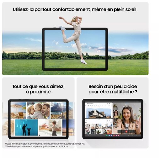 Tablette Samsung Galaxy Tab A9 64 Go 8.7 pouces Argent X110 - 4