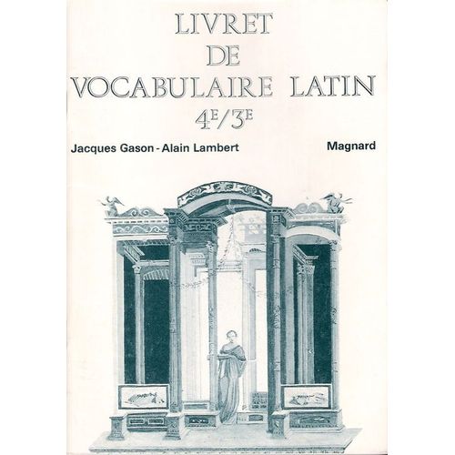 Livret De Vocanbulaire Latin 4e/3e