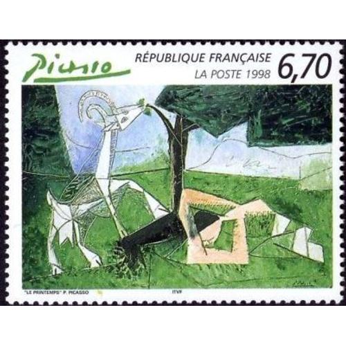 Timbre France 1998, Oblitéré- Le Printemps » Pablo Picasso - 6.70 Yt3162