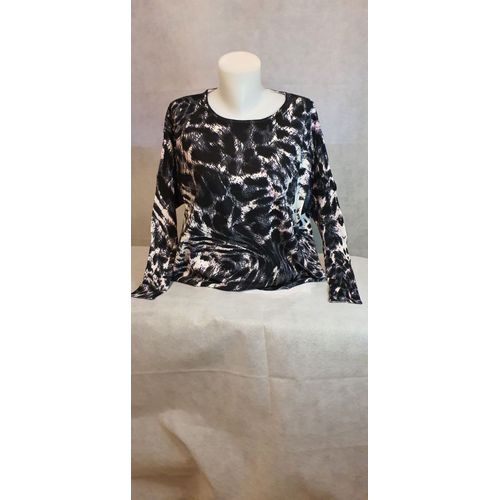 Pull Manches Longues Col Rond Noir Femme Whoo Taille Unique
