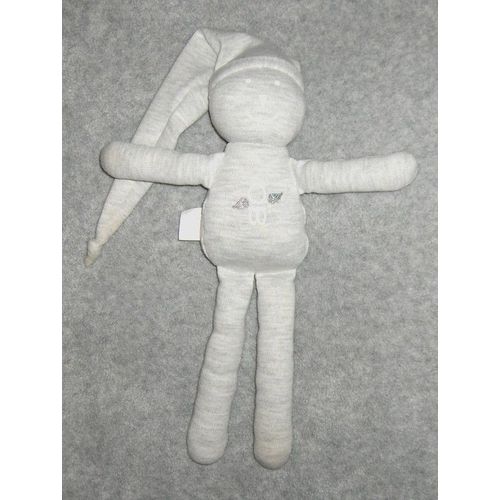 Doudou Obaibi Okaidi Lutin Gris Clair