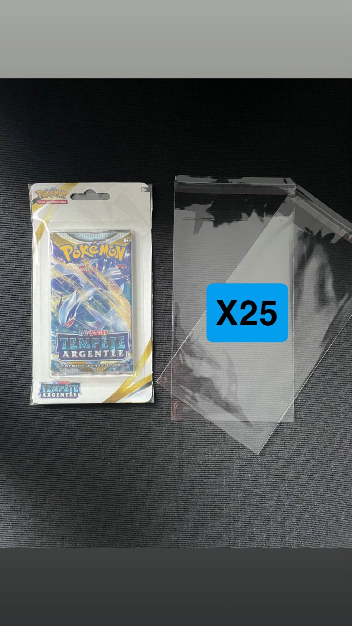 25 Protections Pour Booster Pokemon Sous Blister Carton
