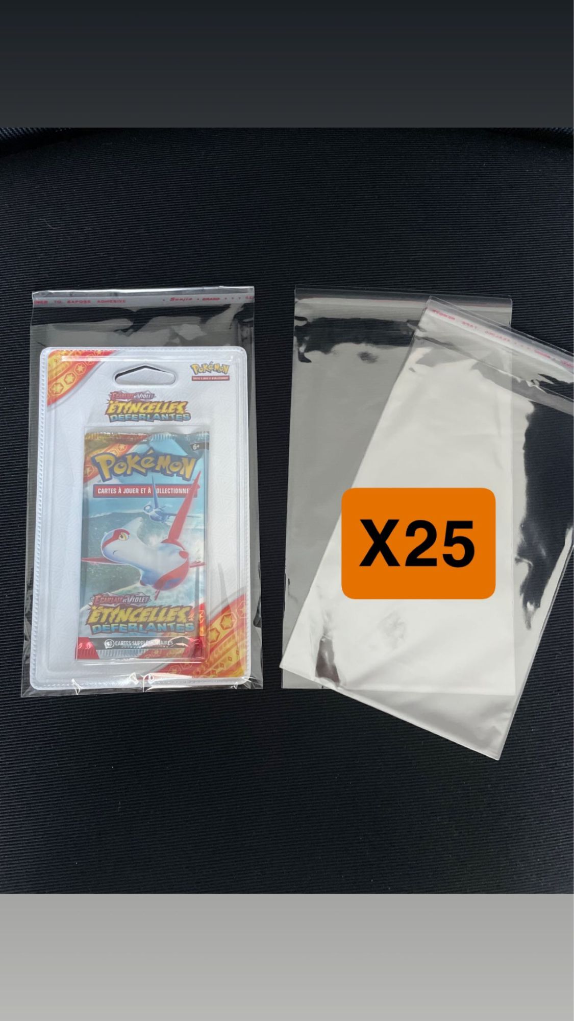 25 Protections Pour Booster Pokemon Sous Blister Plastique