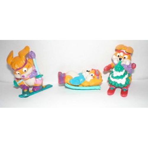 Lot De 3 Figurines Lapin Kinder