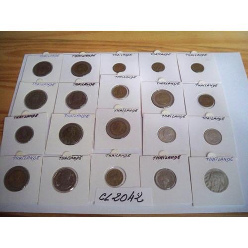 Cl2042 Lot De 20 Pieces De Thailande