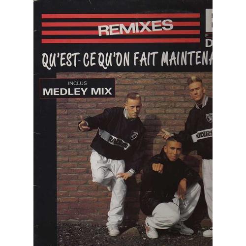 Qu'est Ce Qu'on Fait Maintenant  (Club Remix 6'35 + Single Remix 3'48 + Hip Hop Remix 4'01)  /  Vous Etes Fous ! - Qu'est Ce Qu'on Fait Maintenant ?  (Medley Mix 7'00)  1991  France