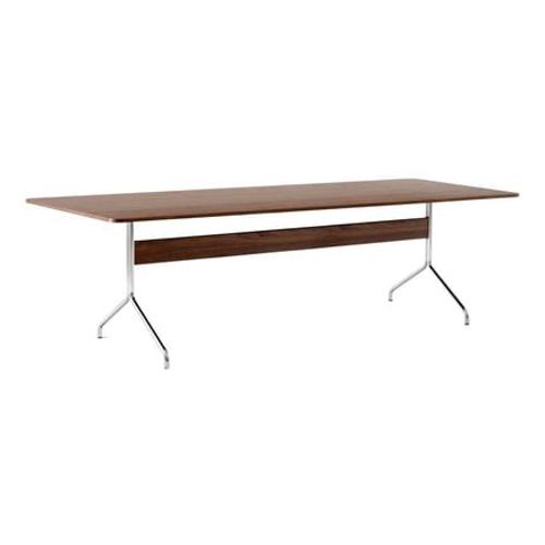 Andtradition - Table À Manger Pavilion Av18, Av19 & Av24 - Noyer - Chromé - 250 X 110 Cm - Marron