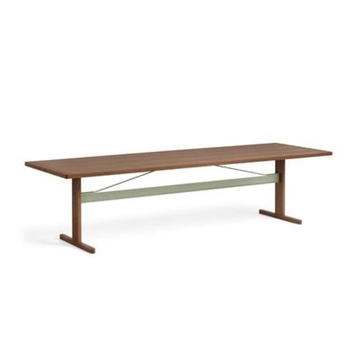 Hay - Table Passerelle - Noyer/Traverse Thym Noyer Vert - 300 X 95 Cm - Vert