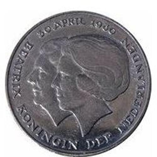 Pièce 2,5 Gulden "Couronnement De La Reine Beatrix" Pays-Bas - 1980