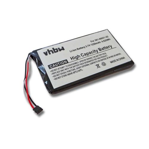 vhbw Batterie remplacement pour Garmin 361-00051-12 pour GPS, appareil de navigation (1250mAh, 3,7V, Li-ion)