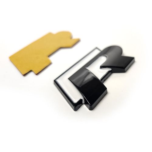 Emblème Logo Arrière Coffre Golf R , Rline Blanc Noir 55mm Pour Vw Golf R Polo Tiguan Jetta Scirocco