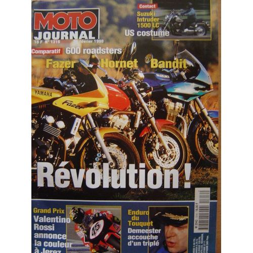 Moto Journal  N° 1316 : Yamaha, Honda, Suzuki, Enduro Du Touquet