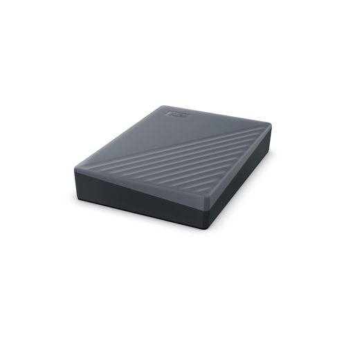 WD My Passport WDBRMD0040BGY-WESN - Disque dur - chiffré - 4 To - externe (portable) - USB 3.2 Gen 1 - AES 256 bits - gris silicone