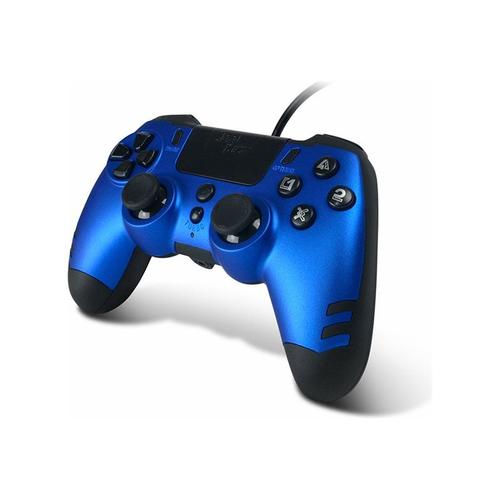 Manette Steelplay Slim Pack Filaire Bleu Pixminds Pour Pc, Sony Playstation 3, Sony Playstation 4